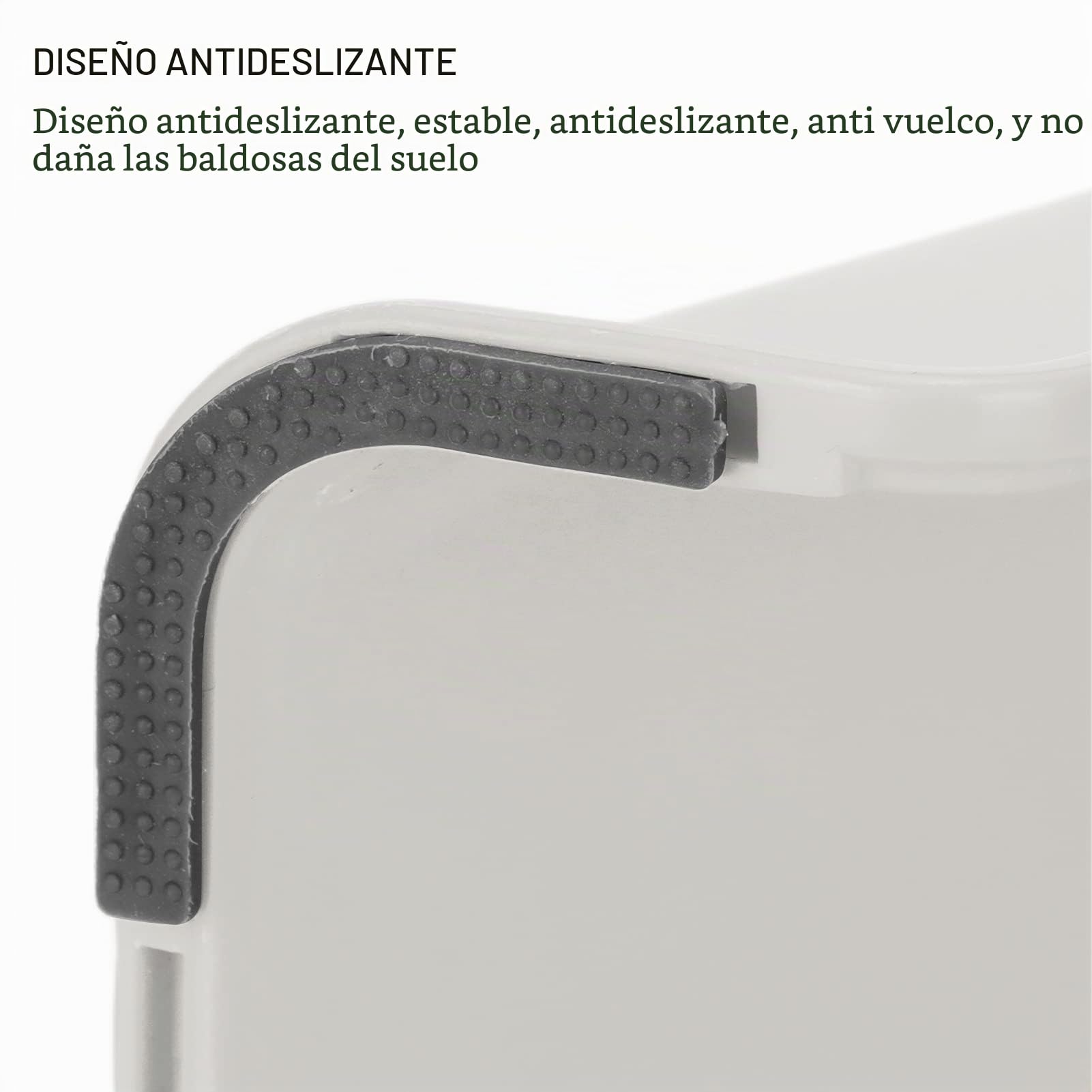 Reposapiés De Ducha, Taburete De Ducha para Afeitar Las Piernas, Fuerte Capacidad De Carga, Antideslizante, Estable, Masajeable, Cómodo, Ligero, Taburete De Pedicura, Soporte De Pedicura,(Beige)