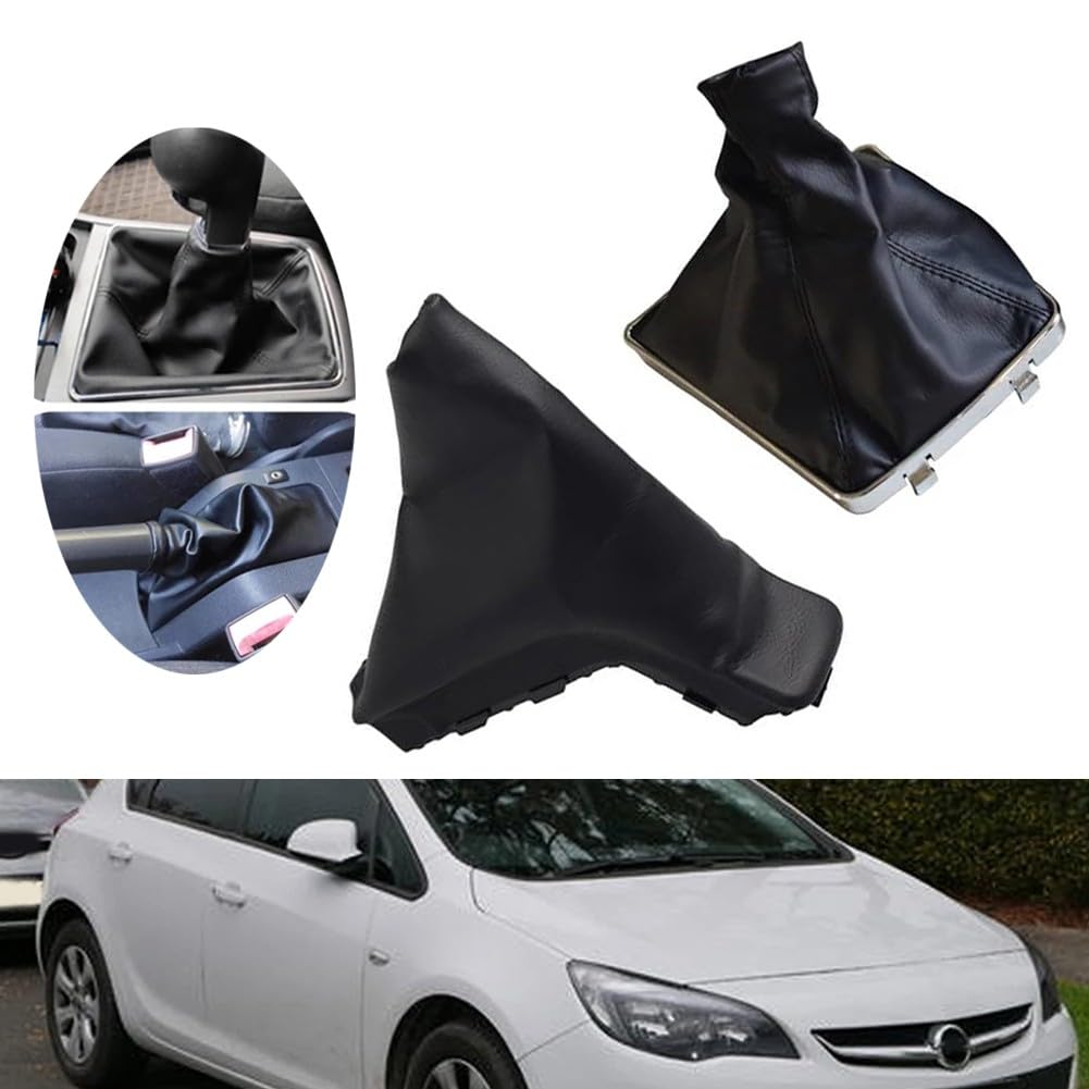 Pomo de palanca de cambios y freno de mano de estacionamiento con funda para Opel Astra H modelos de vehículos