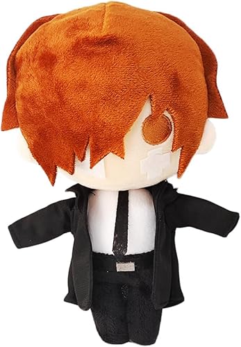 JCvCX Figura de peluche negra de Osamu Dazai de 10 pulgadas, Fyodor Dostoyevsky, muñeco de peluche de Nikolai Gogol, muñeco de peluche de animales