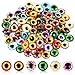 3Pezzi Occhi di Vetro Colorati, 12 mm Occhi Bambola Giocattolo, Occhi di Bambola, Occhi Animali Vetro, Occhi di Bambola Animale per Monili Artigianato Bambole