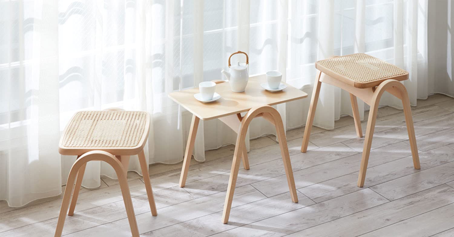 Amazon｜秋田木工 サイドテ-ブル 幅40×奥行53×高さ45cm NA 天然木使用