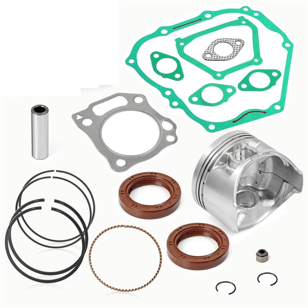 pist. MOTORE 357cc 0,5mm Pistone sovradimensionato ANELLI GUARNIZIONI Adatto for GOLF CART a 4 tempi G21 22 23 27 28 YDRA 00-13