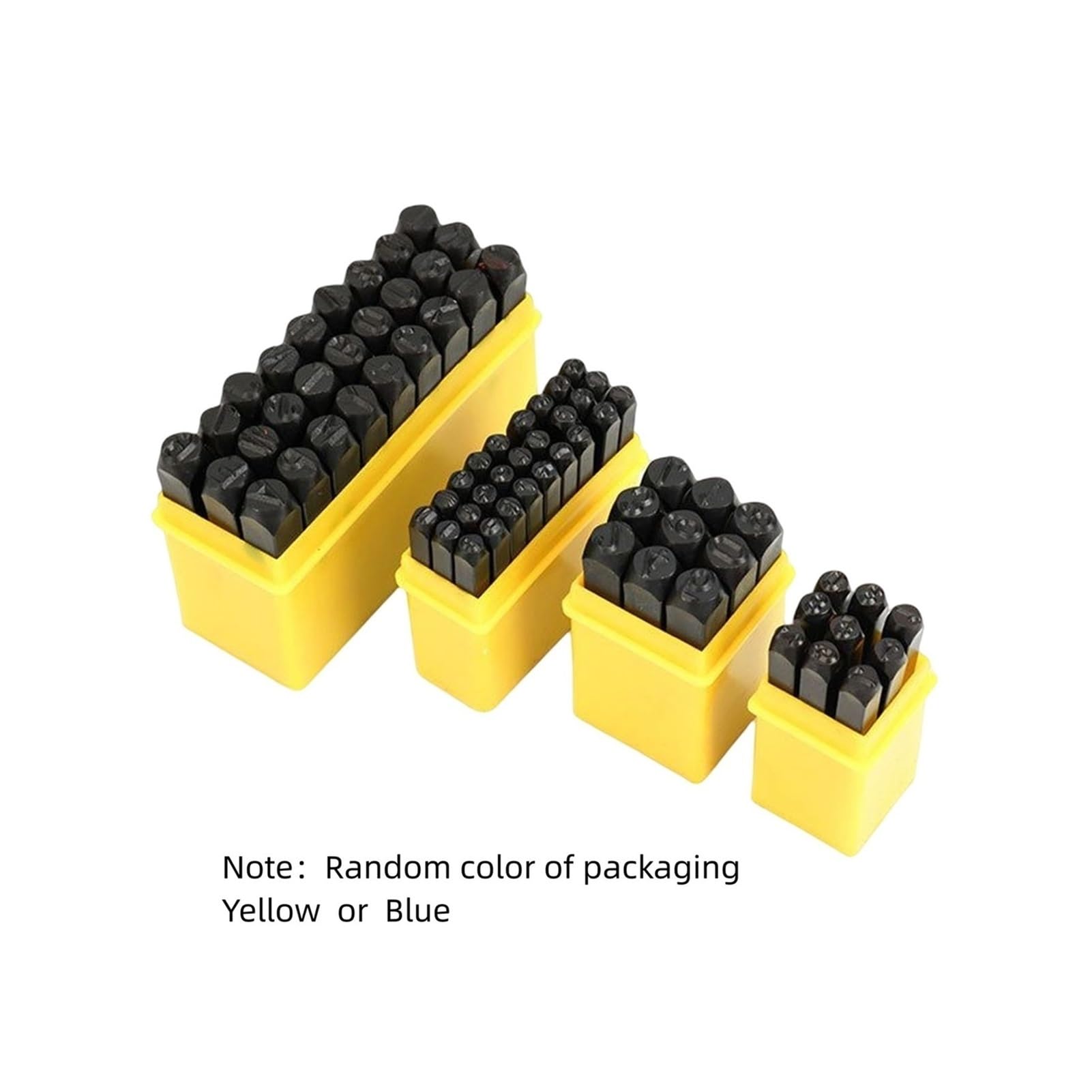 Sello de acero de aleación con juego de punzones de caja de almacenamiento(3mm letter)