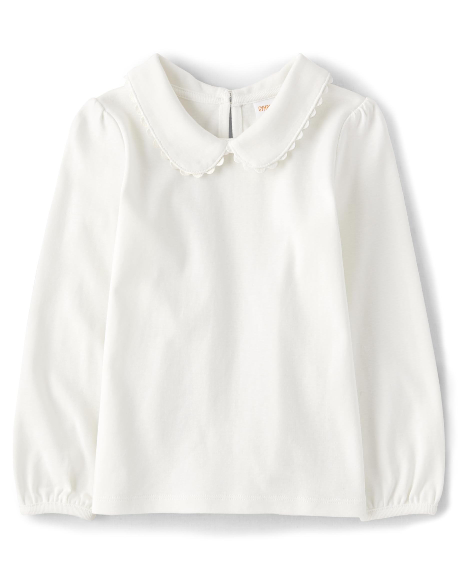 Gymboree Girls' and Toddler Short Sleeve Basic Layering Collar Shirt