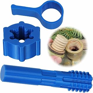 Fybrinth 1 Inch Pottery Threading Tool Clay Tap and Die Set for Jar and Lid