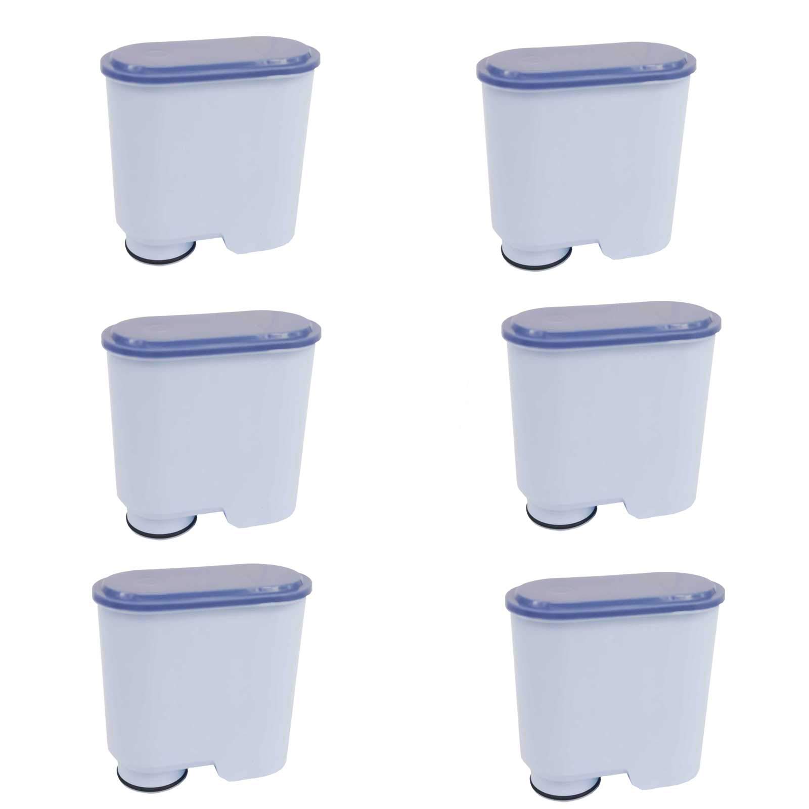 Lot de 6 filtres à eau pour machines à café automatiques Saeco et Philips AquaClean CA6903/10, CA6903/22, CA6903, CA6707, Série 3100, 4000, 5000, 421946039401, 421944050461