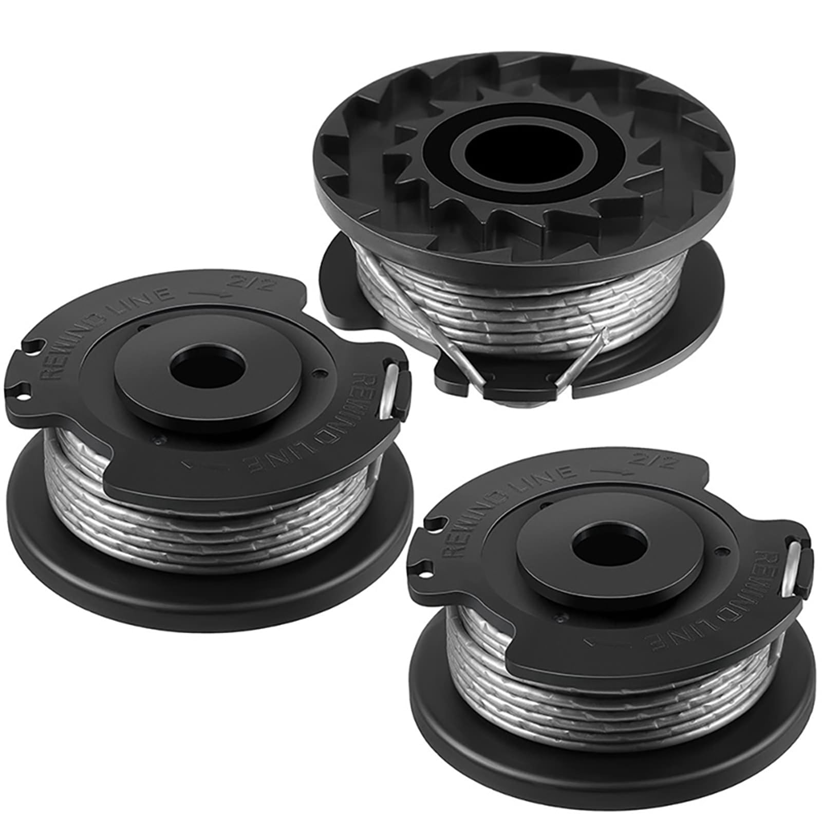 3 Pack Strimmer Spool Compatible with Bosch ART 23 SL ART 26 SL,Pre-Wound Replacement Strimmer Wire 1.65mm x 4.9m,Grass Trimmer Replacement F016800569 F016800385, EasyGrassCut 18 23 26 18-230 18-260