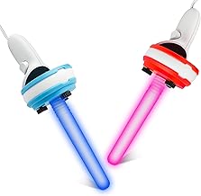 VR Game Lightsaber for Oculus Quest 2 Controllers, Light Up Saber for Beat Saber Games, 2-in-1 LED Light Sword Set with Motion Sensitive, Enhanced Gaming Experience for Beat Saber Game