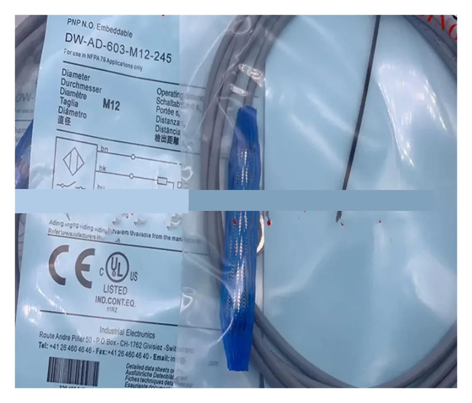 XDDQWSWA 3pcs proximity switch DW-AD-603-M12-245