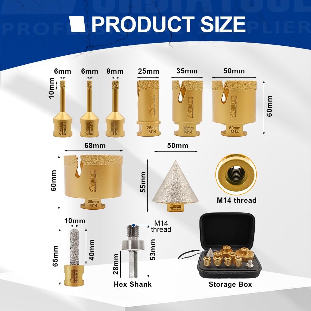 SHDIATOOL Diamond Core Drill Bit Set - Image 2