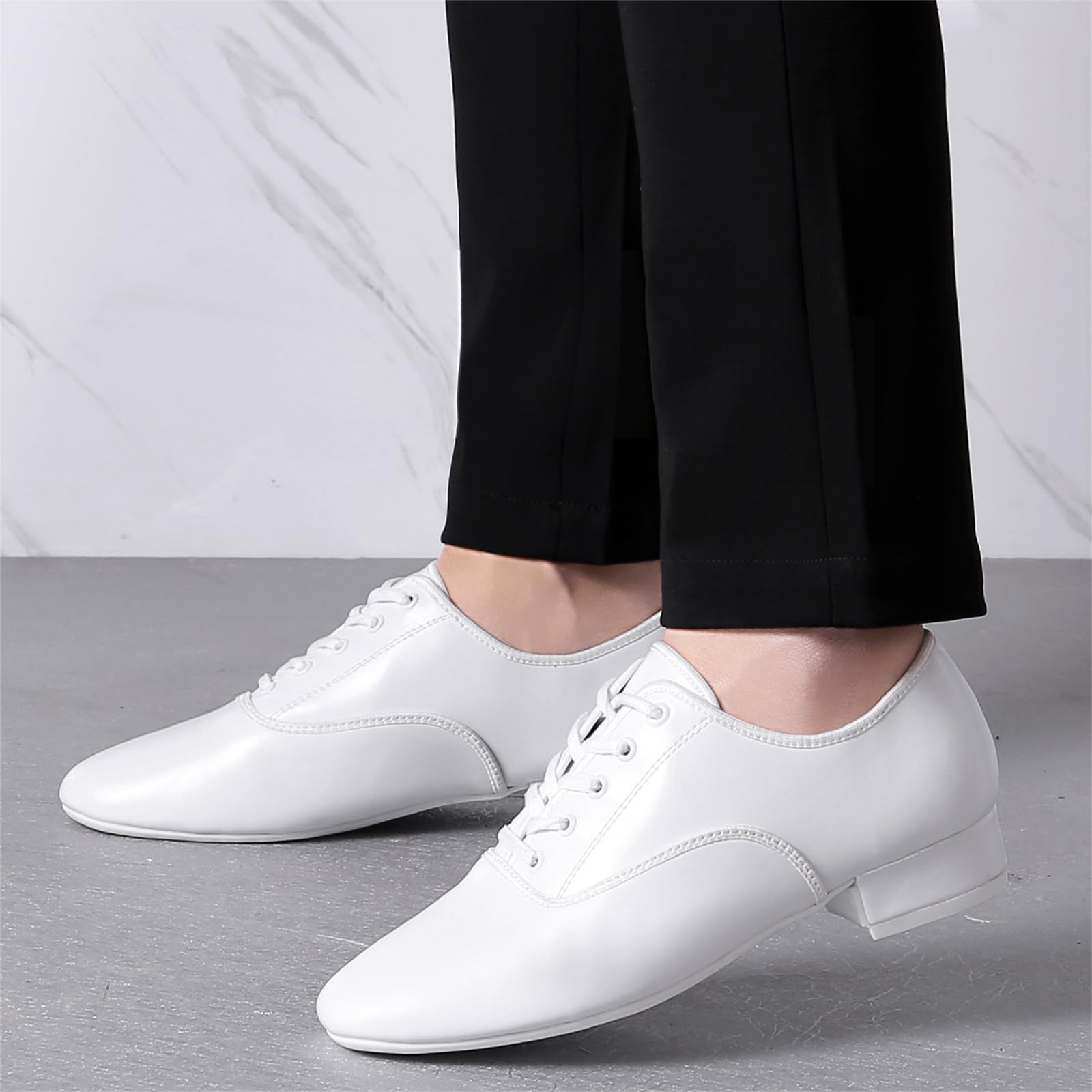 Zapatos De Baile para Hombre Tacón Bajo Oxford Zapatos De Salón Modernos Latinos