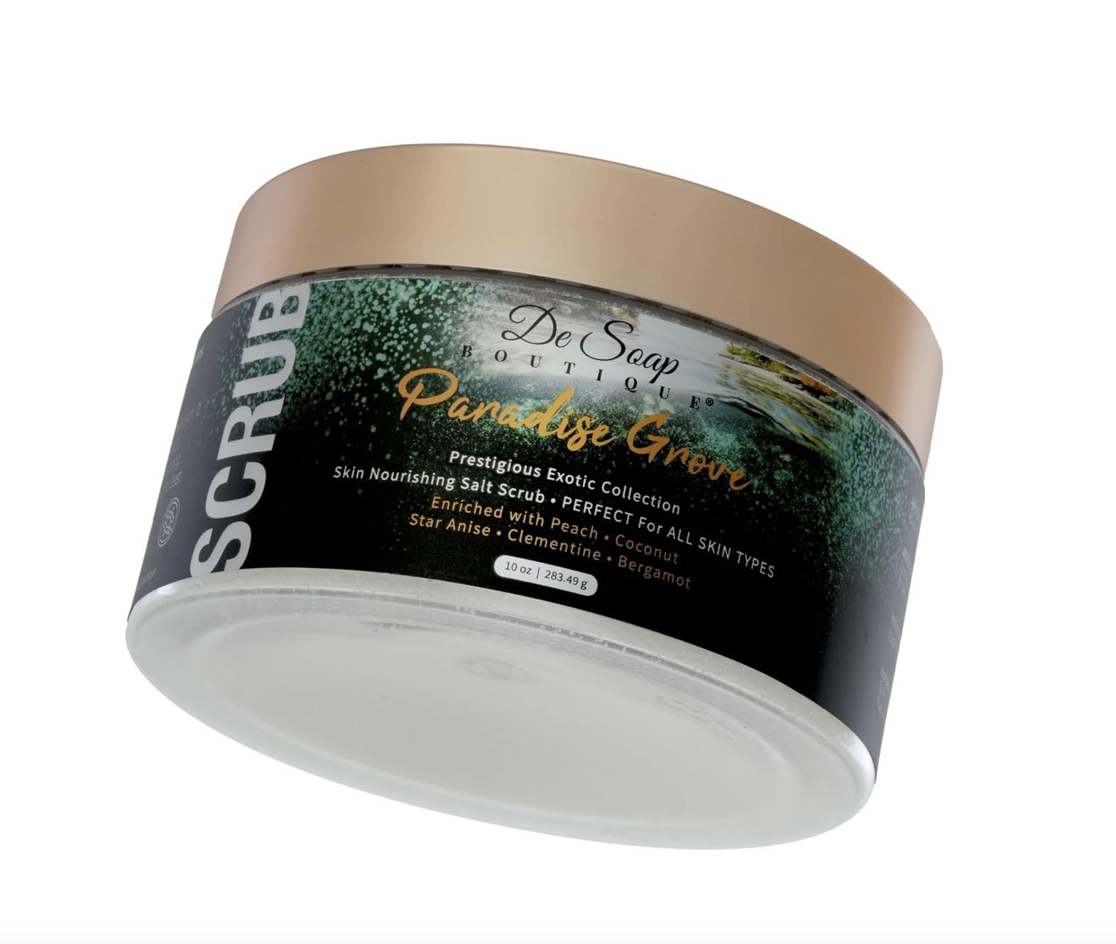 De Soap Boutique Women's Paradise Groove Skin Nourishing Body Salt Scrub 10 fl oz