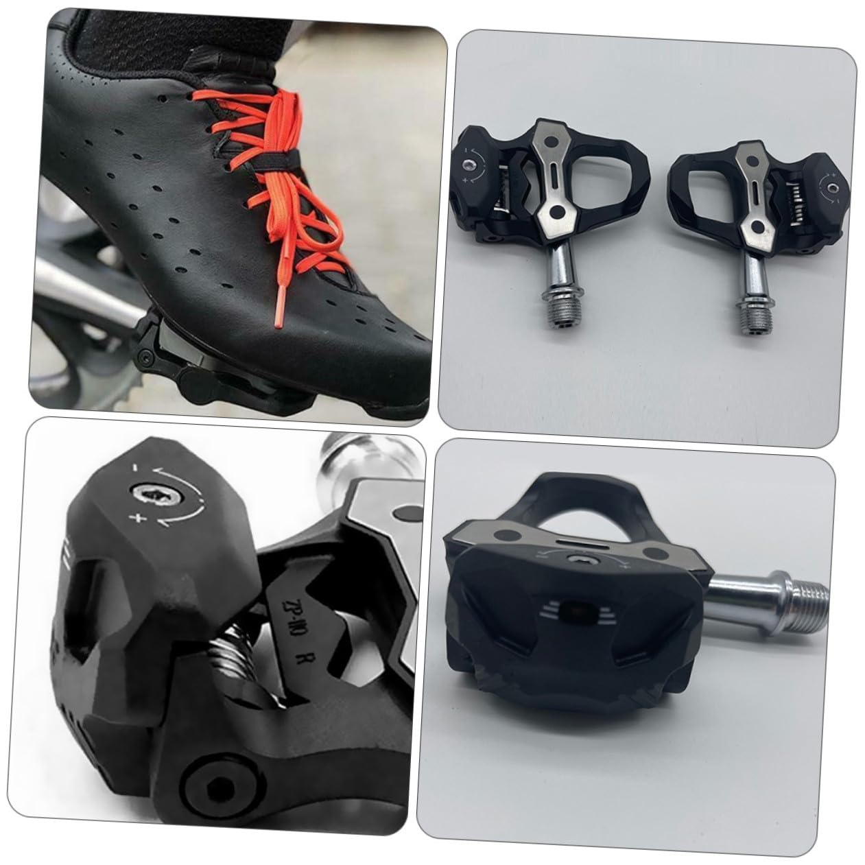 TOYANDONA Fahrradpedale Aus Aluminiumlegierung Selbstverriegelnde Pedale Mit Plattform Fußstützen Rostbeständig Robust Und Langlebig