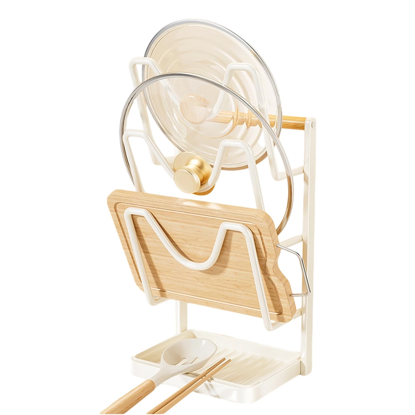 Stable Lid Holder Stand with Not Slip Base Secures Cooking Utensils Boards Prevents Accidental Spills Securely Stable Lid Holder Stand with Not Slip Base Secures Cooking Utensils Boards Prevents