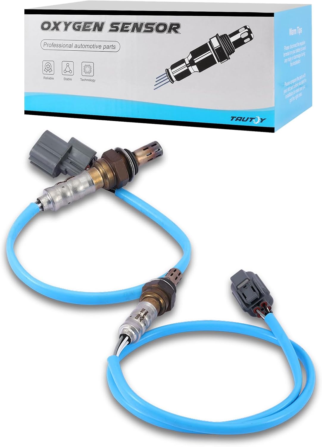 TAUTOY 234-4092 234-4123 O2 Oxygen Sensor Upstream Downstream 2PCS for 2001 2002 2003 2004 2005 Honda Civic 1.7L（D17A7 Engine Only