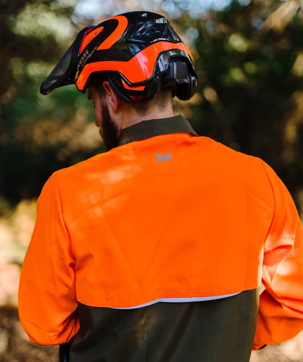 KOX Forstjacke Vento 3.0 Grün/Orange | KWF-Standard | Atmungsaktiv