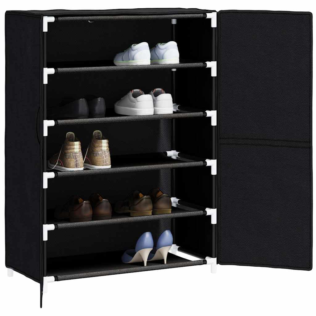 Zapatero 60x30x90 cm Tela Negro