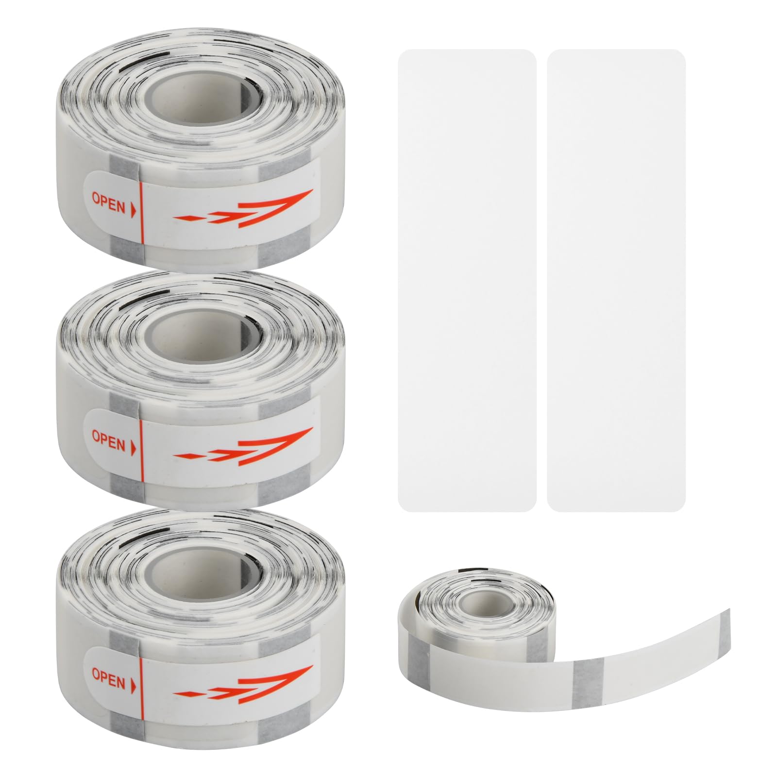 Étiquettes Autocollantes Imperméables - 480 Stickers Blancs 12x40mm - Pour Imprimantes Thermiques - Anti-Huile & Réutilisables
