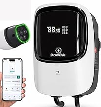 7.5kW Smart EV Charger, 4.3" Display, 5m TPU Cable,App, RFID, BT, Adjustable Power,10+ Advanced Safety Protections | Emergency Switch, Anti-Theft,IP65, 5-Yr Warranty* (ROBO)