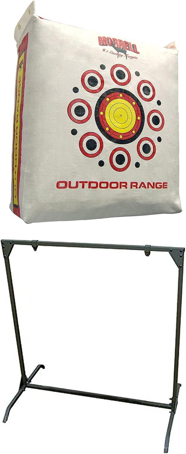 Morrell Outdoor Weatherproof Range Adult Field Point Archery Bag Target with HME Products Bowhunting Range Practice Shooting Target Stand