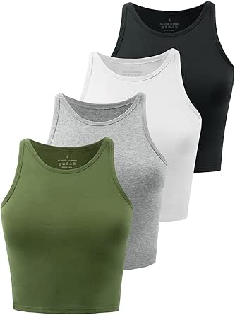 Kole Meego Cotton Crop Tops for Women