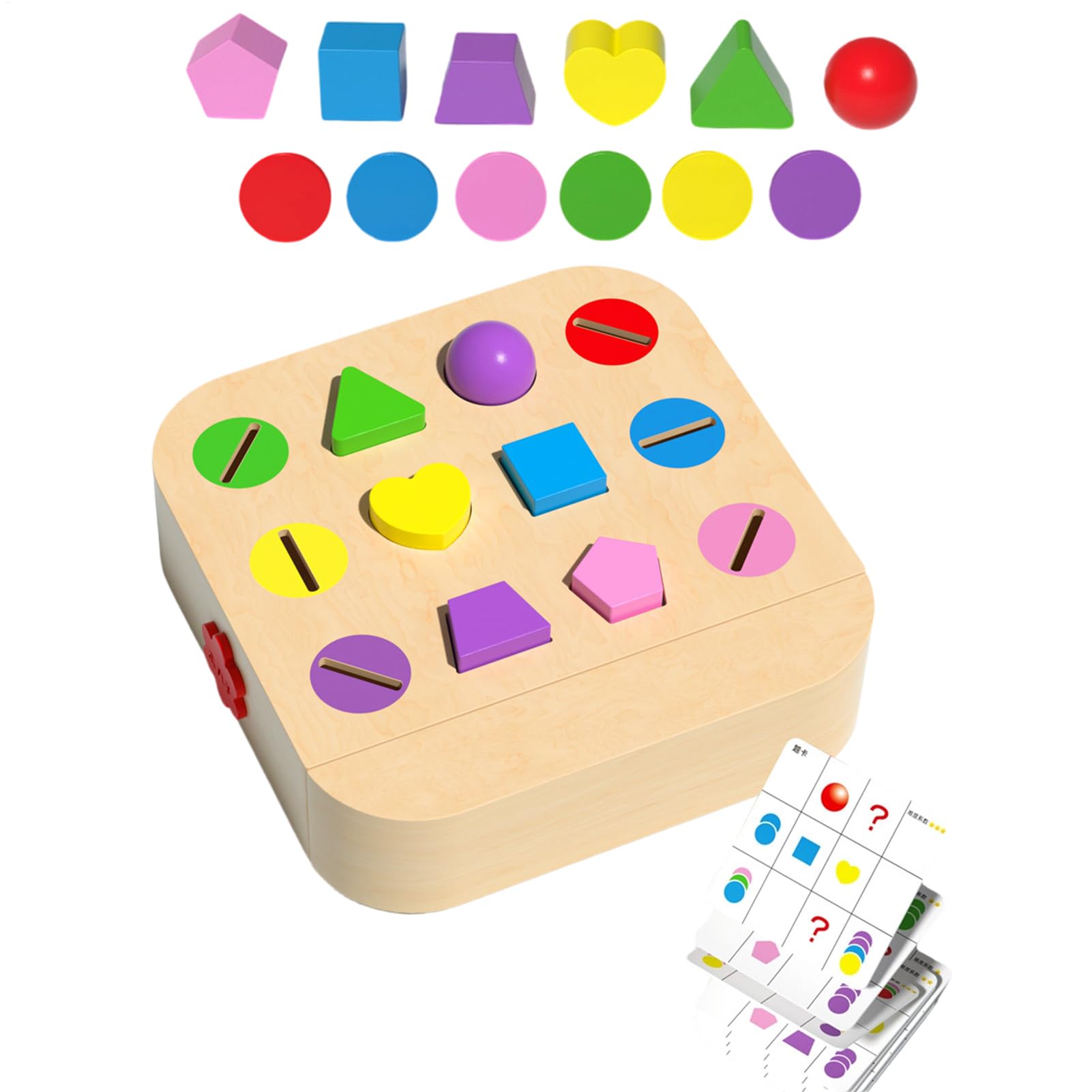 Genérico Clasificador de Formas Juguete De Juego De Clasificación De Madera