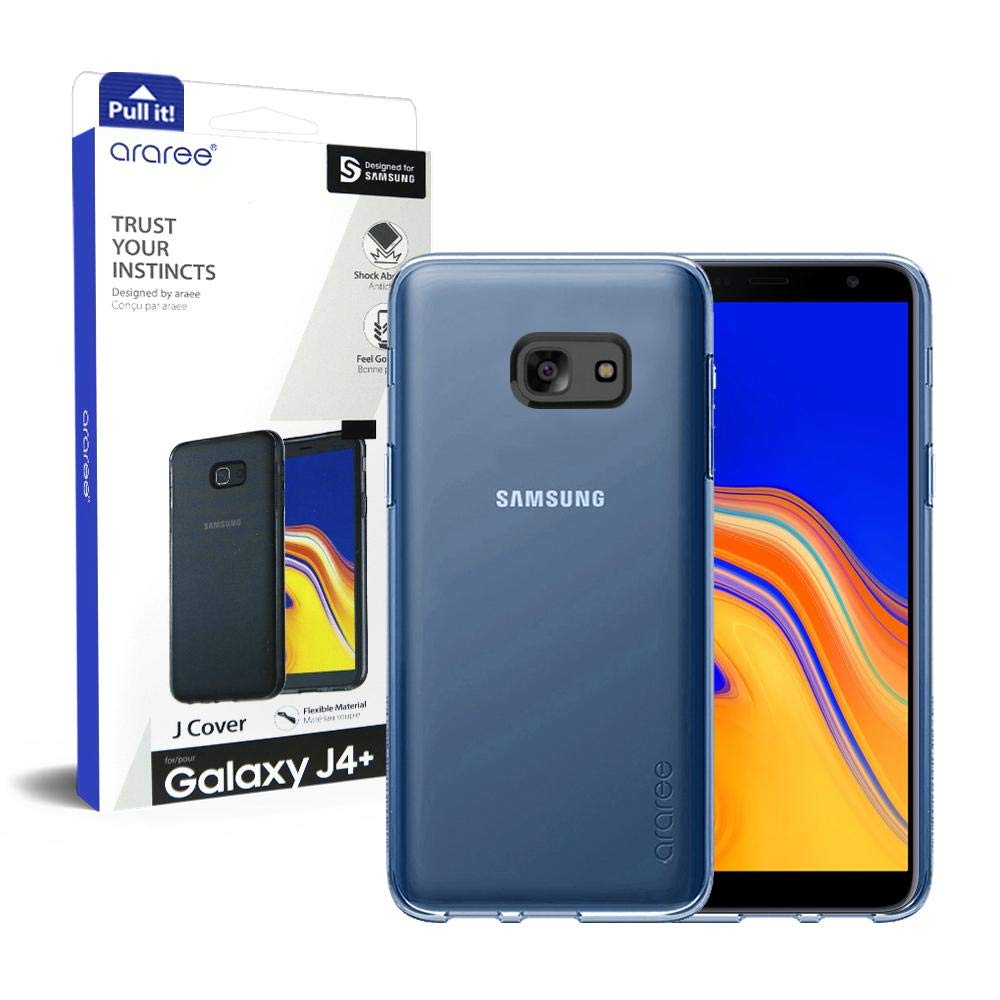 Samsung Galaxy J4 Plus Araree J Cover Series Transparent Back Case Cover - Clear Blue