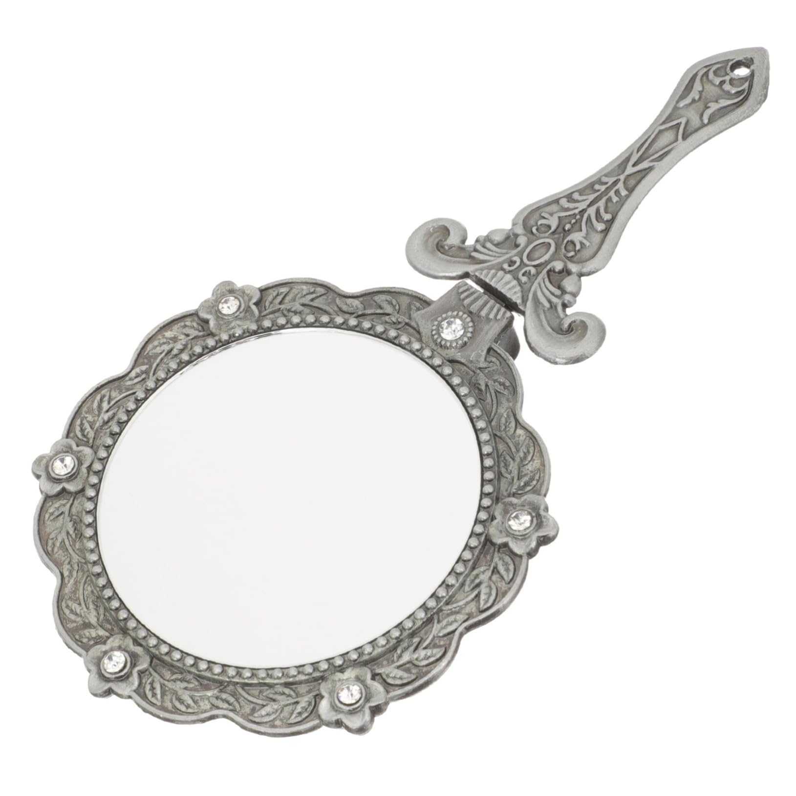 FOYTOKI Hand Mirror Vintage Handheld Mirror Folding for Women Portable Stylish