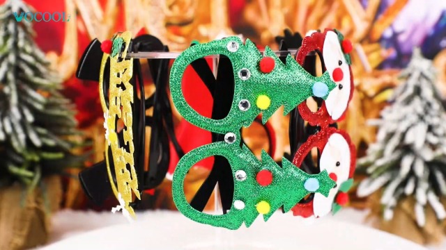 Toddler Christmas Glasses Christmas Sunglass Santa Hat Fancy Dress