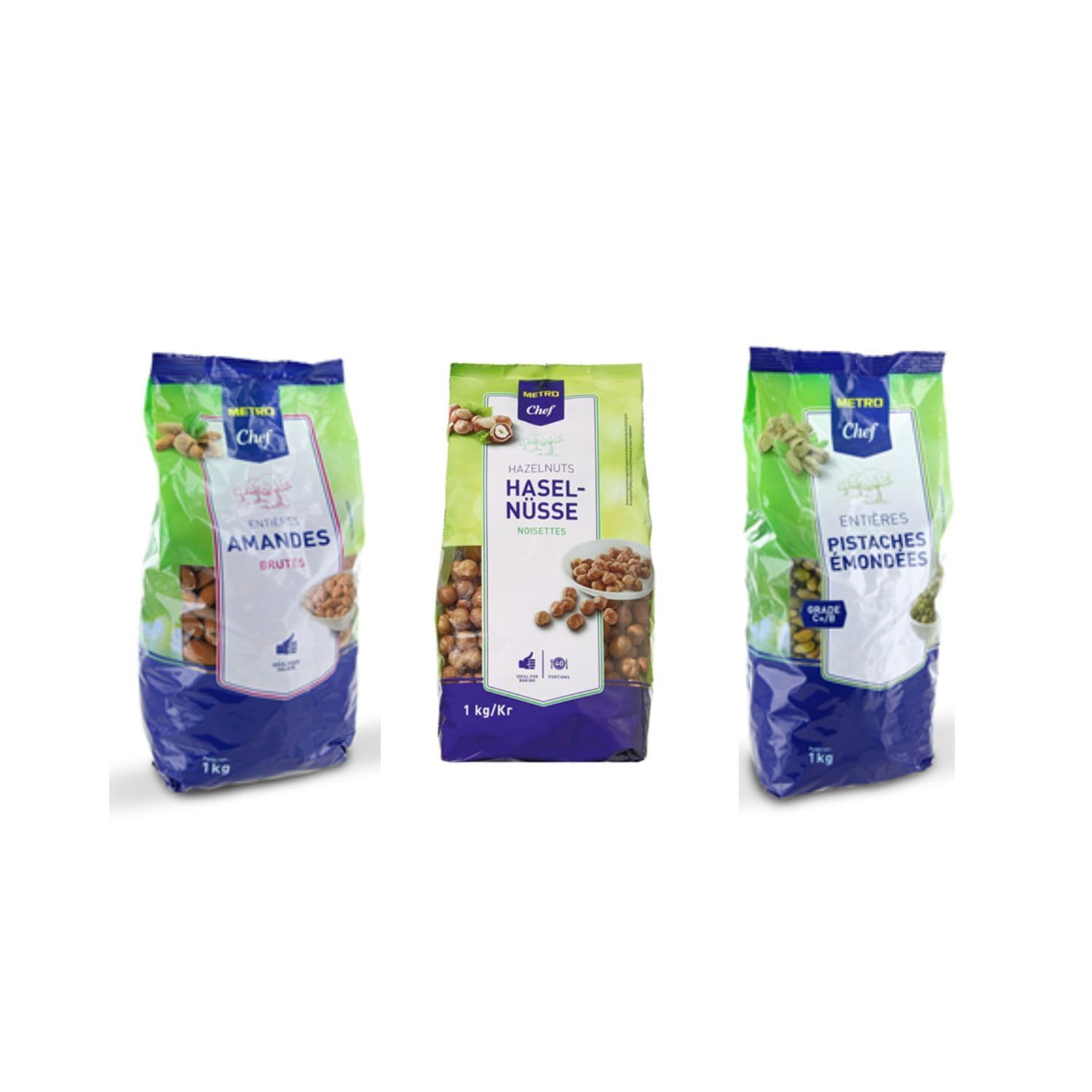 Metro Chef : Amande - Noisette - Pistache (1kg x 3)