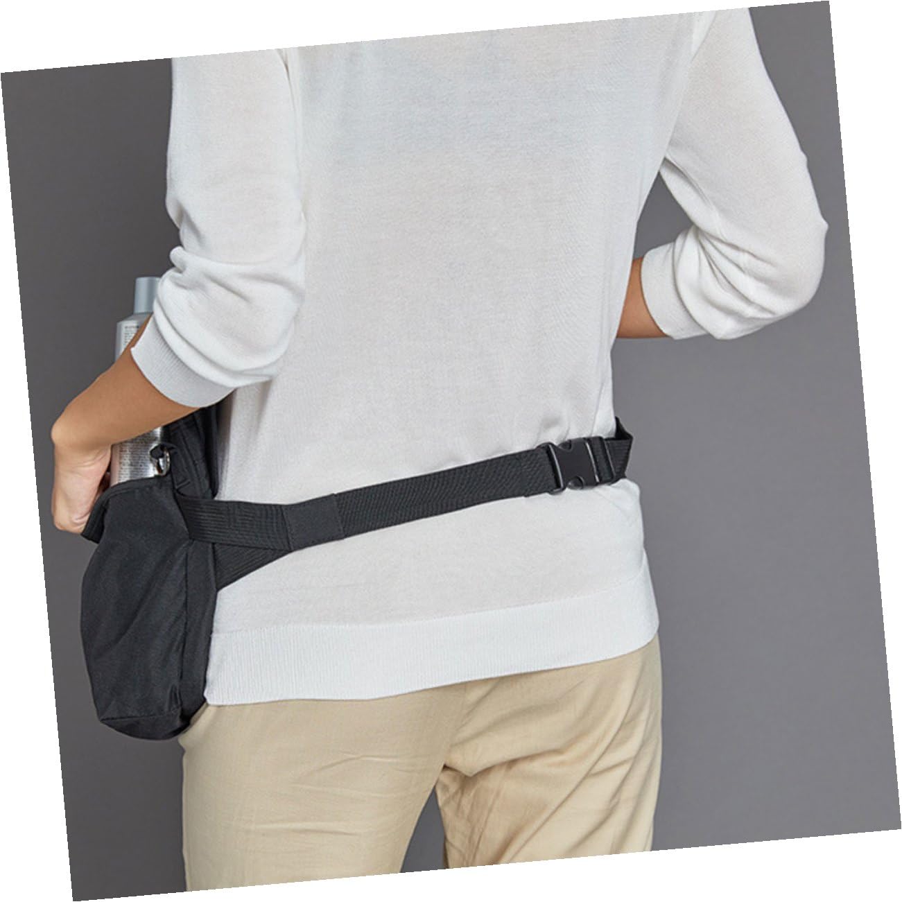 Angoily Borsa Porta Pennelli da Trucco in Tela Resistente Custodia Organizer Cosmetici da Cintura Portatile Ampia Capacità per Make-Up e Accessori