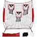 Kapler Football Trainer Throwing Net - 6 x 6 ft Football Nets with 3 Target Pockets - Protable Quarterback Accuracy Improving for Youth and Adults Backyard Drills - Includes Carry Bag