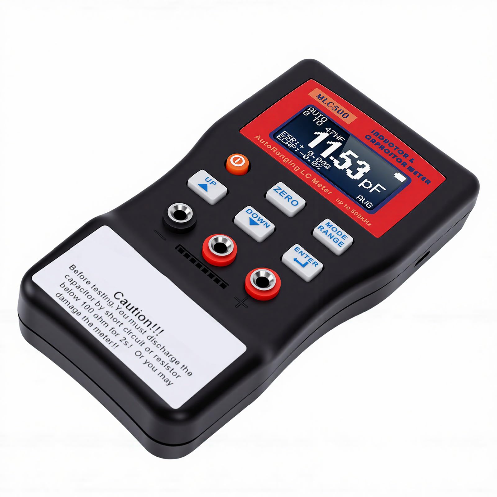 Generic Tester Affidabile per Misuratore di Induttanza di capacità per la Riparazione di Apparecchi con Gamma Automatica 1pF-100mF 1uH-100H ABS