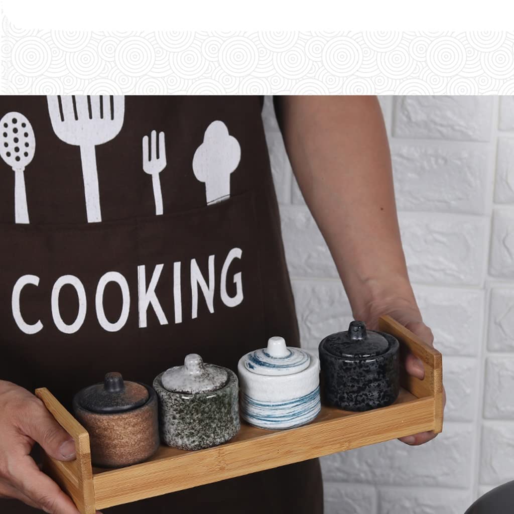 Botella de Condimento de Cocina Tarro de cerámica de estilo japonés for condimentos, vajilla creativa for Sushi, olla for salsa de soja, juego de tarros for palillos de dientes, combinación de utensil