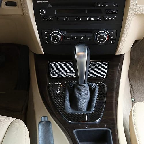 Miniatura 5 de YIWANG - Pegatinas de fibra de carbono para encendedor de cigarrillos de coche, para BMW Old 3 Series E90 E92 2005-2012