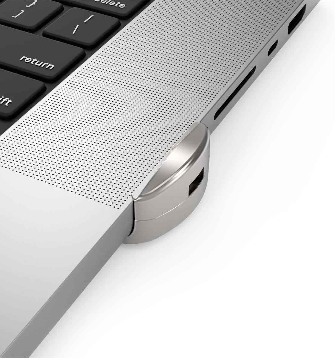 Compulocks - ACCS MacBook AIR 2022 M2 T-Slot Ledge Lock Adapter Silver