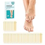 Promifun Waterproof Hydrocolloid Blister Bandages - Gel Pads for Foot, Toe Healing & Prevention (32ct, Spot Pack)