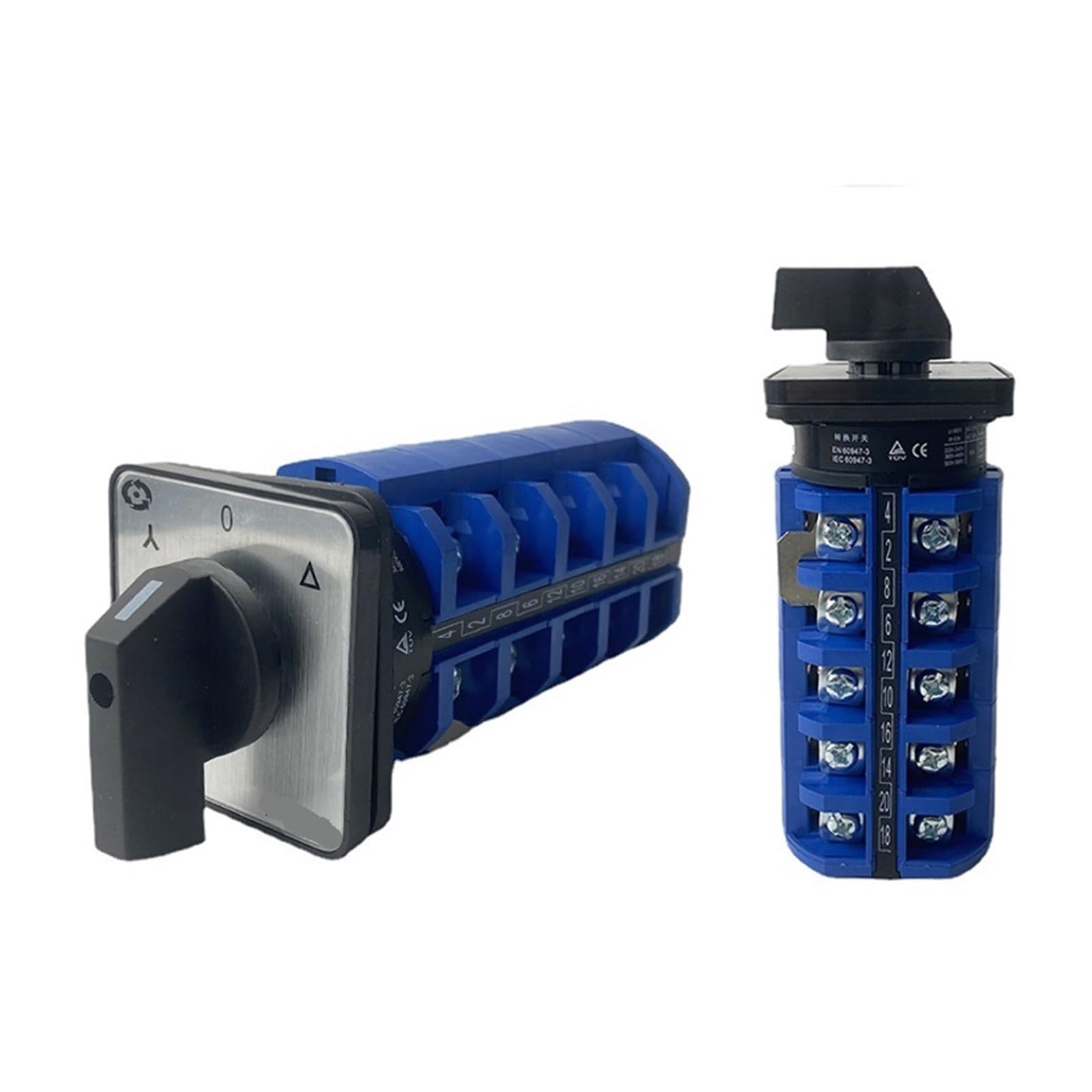 VSPPJYFG 3 Positions Rotary Switch 5 Poles LW26-63/5 Cam Selector 63A 690V Change-Over Gear Silver Contact