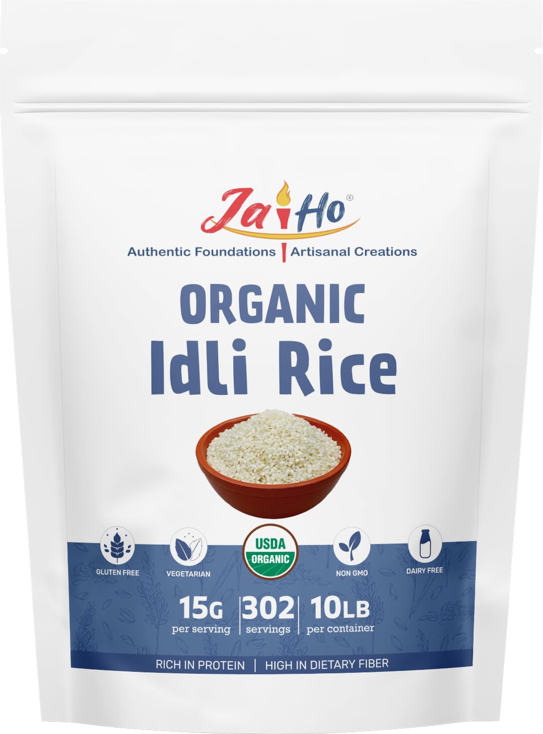 ライスページ Amazon.com : Jai Ho Certified USDA Organic Idli Rice – 10 LB