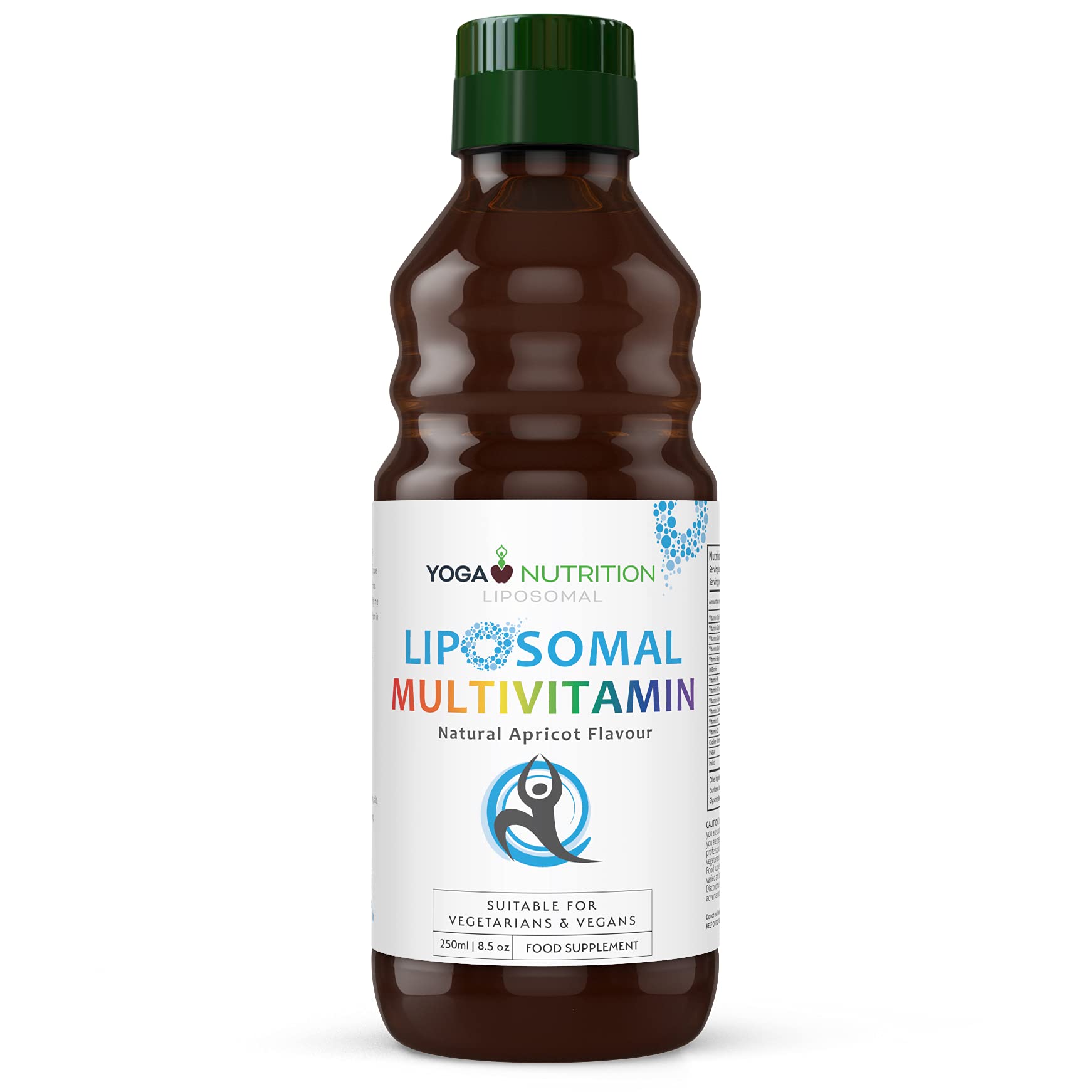 Liposomal Multivitamin Liquid - 250ml (Large) - 50 Servings - Vitamin C, A, D3, K2, B1, B2, B3, B5, B6, B7, B9, B12 - Liposomal for Optimal Absorption - by Yoga Nutrition