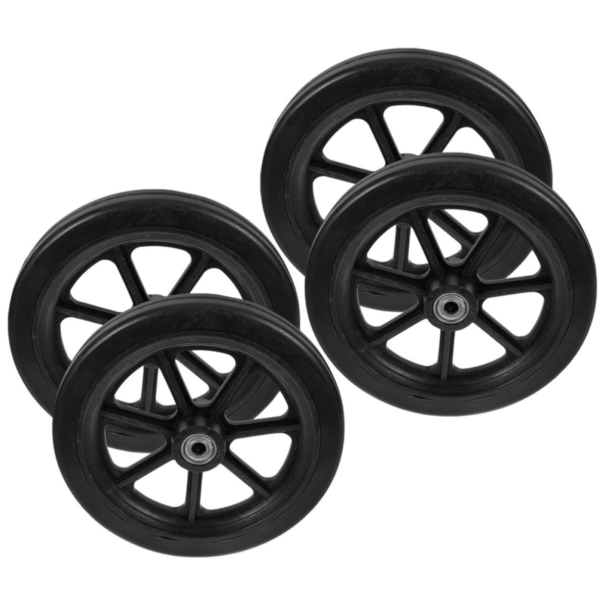 NUOBESTY 2 Pares Rueda Delantera para Silla de Ruedas de Repuesto y