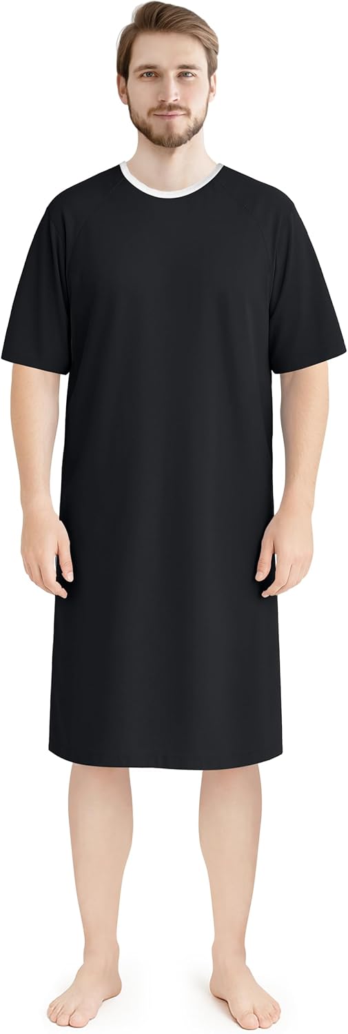 Utopia Care Men's Hospital Gown Soft and Comfortable Patient Gown