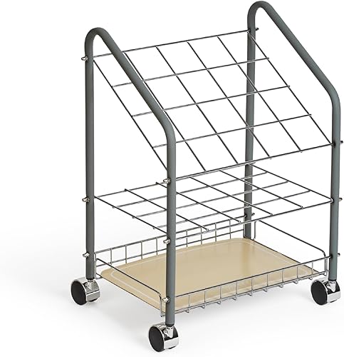 Pemberly Row Archivador tubular de alambre de acero - 20 compartimentos