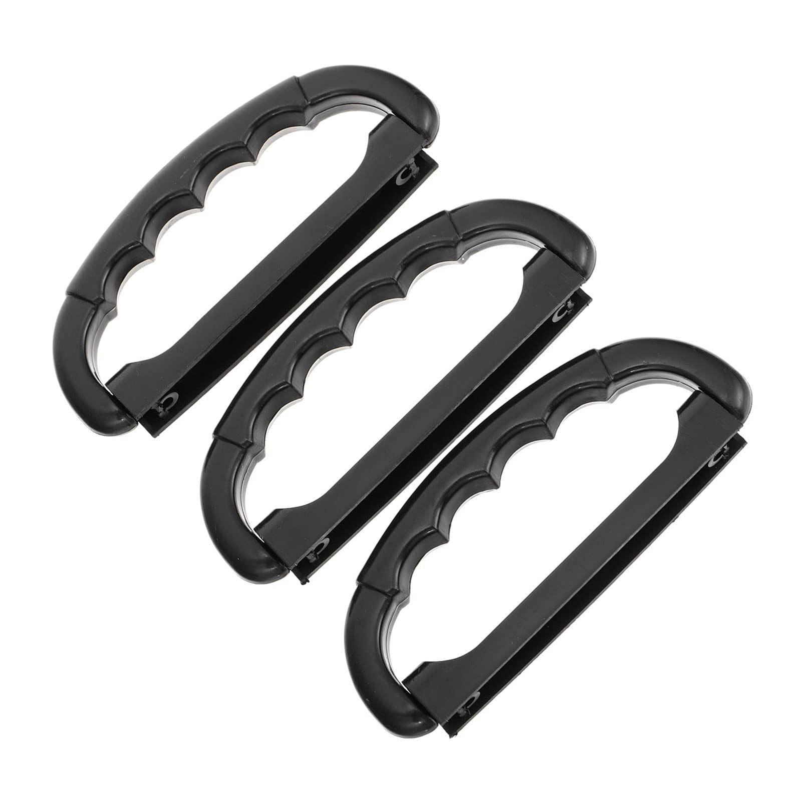 Mipcase 3pcs Black Lithium Battery Box Handle Plastic Solar Panel Knob Replacement Strong Load-Bearing Case Organizer