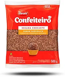 Confeito Chocolate Escamas Crocante 500g - Harald