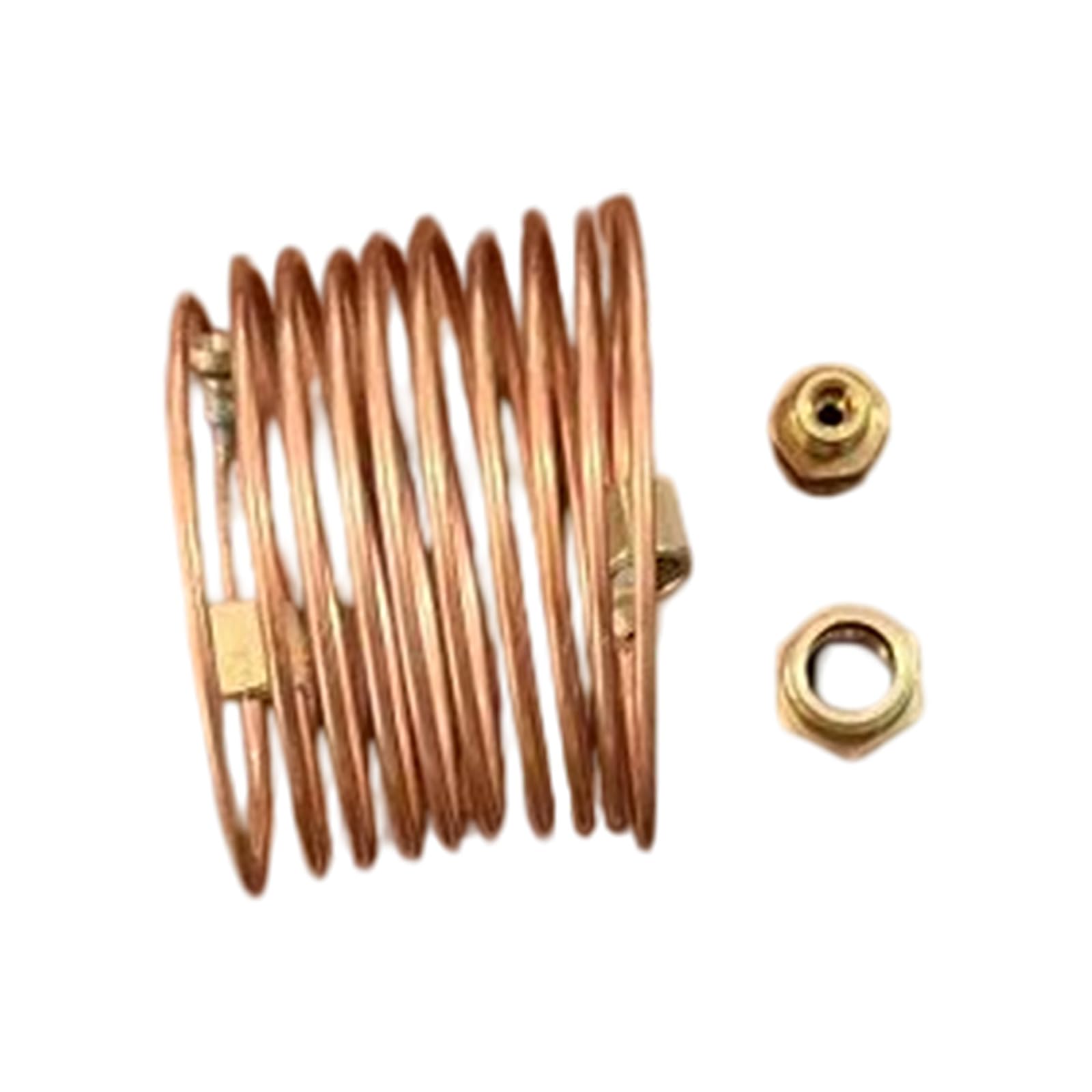 Cunzjia As Shown Universally Hydraulic Pressure Gauge Hose 180Cm Length Copper Texture Perfect For Automotive And Industrial Equipment