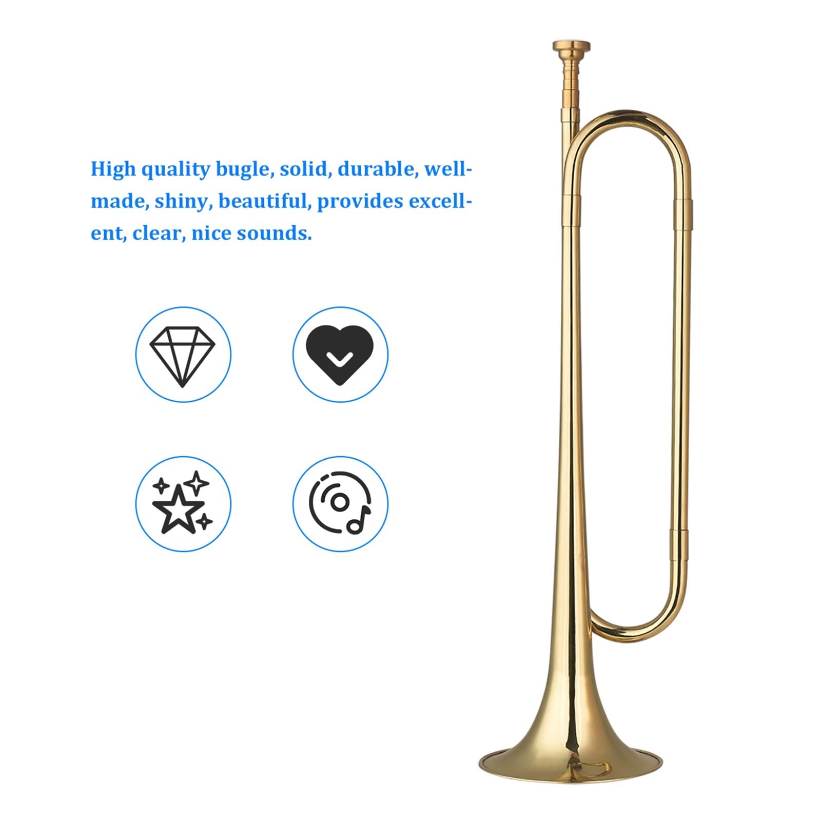 VSOLS B Flat Bugle Call Trompete (Color : B Flat Bugle)