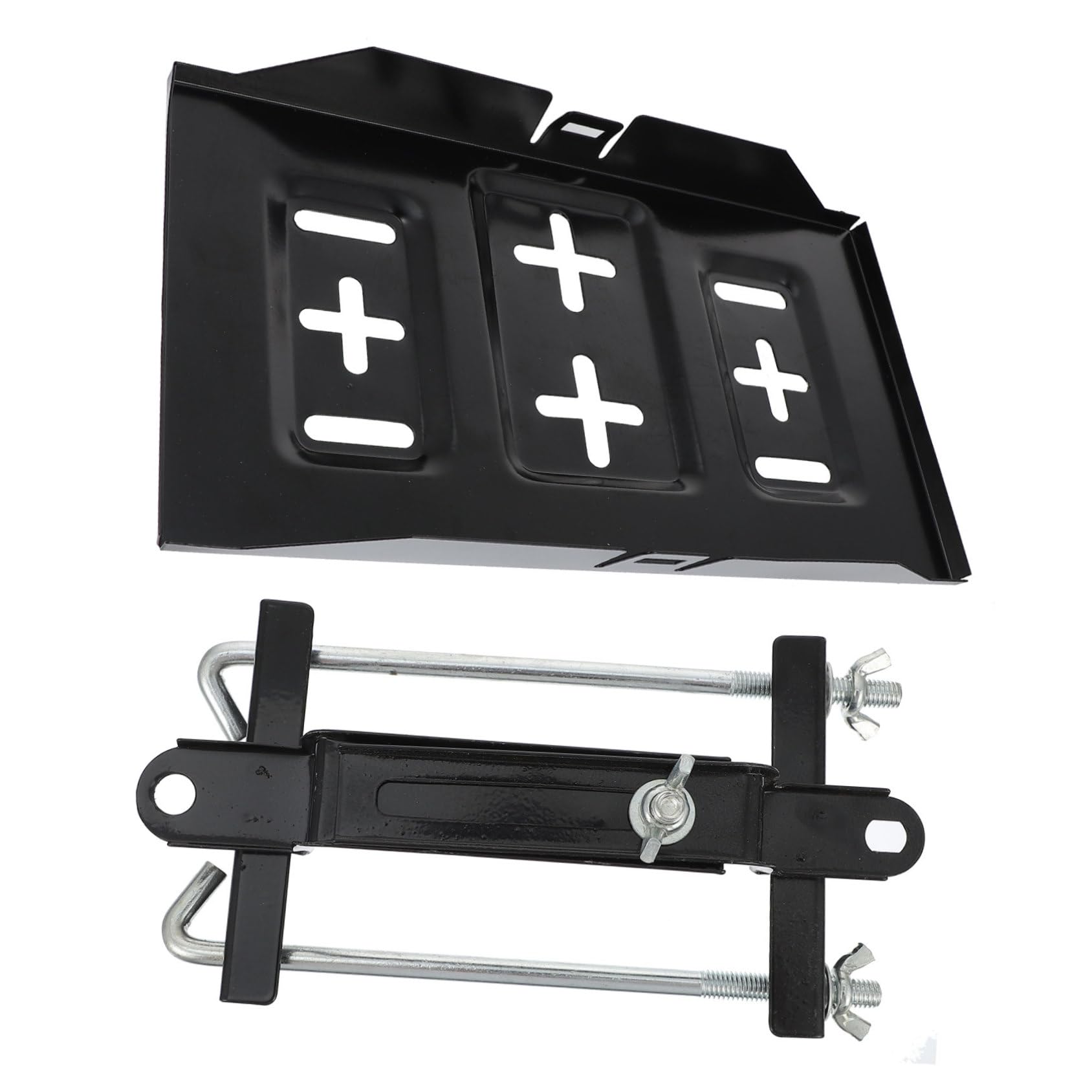 Support de Fixation en Fer Noir pour 1 Set, Batterie de Voiture