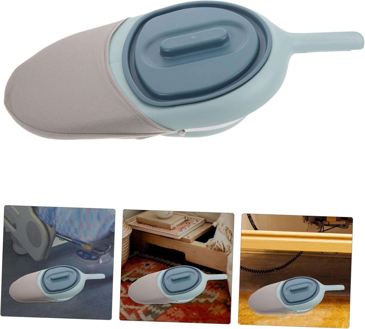 Bedpan Handle Portable Plastic Urinal for Bedridden Patients Design Compact for Home Hospital Elderly and Pregnant Women Use