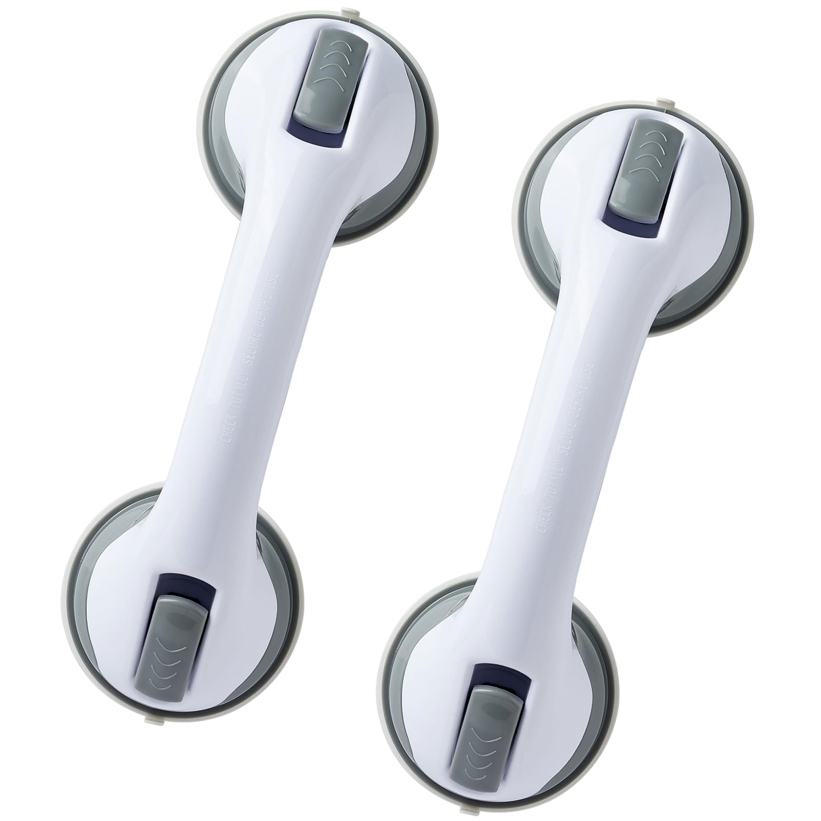2Grab Bars for Bathtubs and Showers, Shower Handles for Elderly Suction,  Bathroom Accessories for Shower Chair, Grab Bars for Elderly for Wall